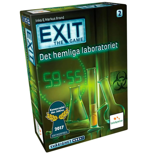 EXIT 2, Det Hemliga Laboratoriet - Selskabsspil (SV)