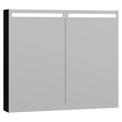 Dansani Mido+ Top speilskap, 80x70 cm, svart struktur