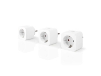 Nedis Smartlife Smart Plug 3 stk. WIFIP131FWT3 | WLAN| 3680 W | Type F (CEE 7/3) | -10 - 45 °C
