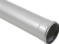 Blücher afl.rør 1 mf.50X1000mm - m.O-ring. RF AISI 304.Alm RF stål