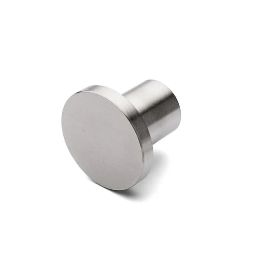 D line knagg Ø25 mm, gjenger, børstet stål