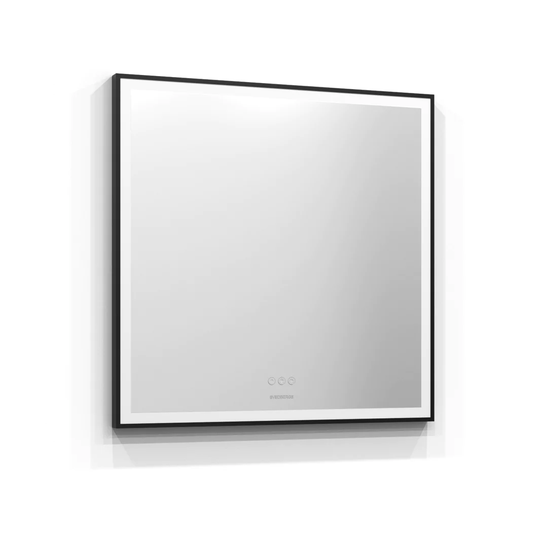 Svedbergs Ista Speil Svart Ramme - LED Belysning 80cm