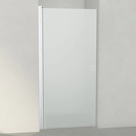 INR Iconic Nordic Rooms Dusjnisje Linc 2 Original Matt Aluminium / 97,5cm Frostet Glass