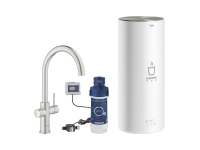 GROHE Red Duo, Standard, Stål, Dørgreb, Enkelt, Supersteel, Type C -