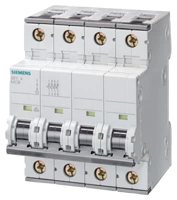 Strømbryter B 16A, 3P+N, 6kA, 5SY6616-6