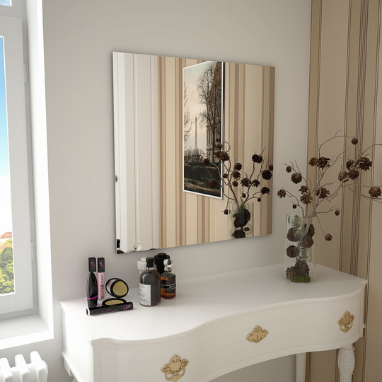 vidaXL vægspejl 70 x 70 cm firkantet glas
