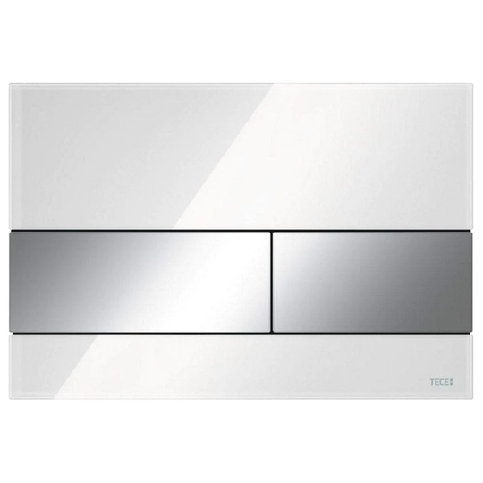Tece Tecesquare Betjeningsplate Glass Hvit / Krom