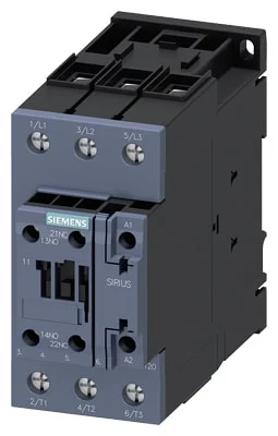 Kontaktor 65A 30KW 3P+1NO+1NC 230V AC skrue 3RT2037-1AP00
