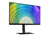Samsung S24A600UCU - S60UA Series - LED-skærm - 24 - 2560 x 1440 QHD @ 75 Hz - IPS - 300 cd/m² - 1000:1 - HDR10 - 5 ms - HDMI, DisplayPort, USB-C - sort