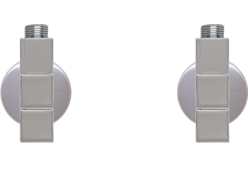 Kriss 4-k2 ventilsett vinkelløpende, Krom