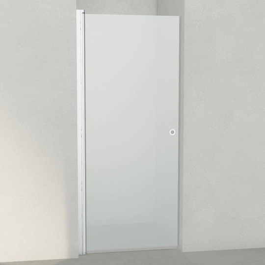 INR Iconic Nordic Rooms Dusjnisje Linc 2 Original Matt Aluminium / 87,5cm Frostet Glass