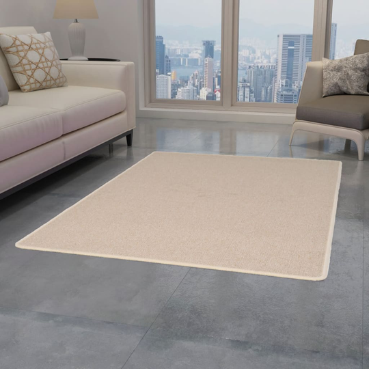 vidaXL tæppe tuftet 120 x 180 cm beige