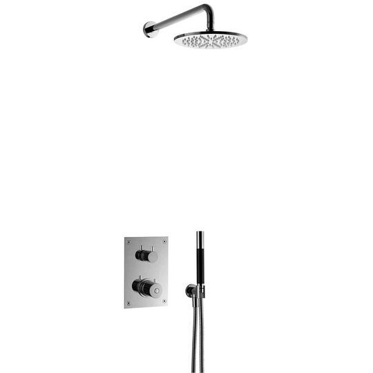 Tapwell Box7268 ED2 Takdusj Innbygging Black Chrome