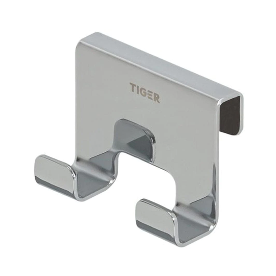 Tiger Caddy Krok for Glassvegg 6-8 mm Krom