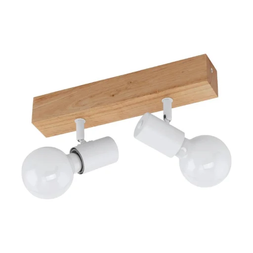 Townshend 3 spot L300 brun/hvit, E27, 2X60W