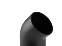 Geberit 110 mm 45° sort PEH-afløbsbøjning