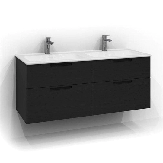 Svedbergs Forma Dekor Servantskap 120cm Dobbel / 45cm Svart eik
