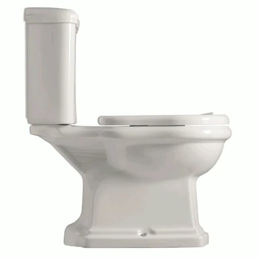 Lavabo Retro Monoblocco gulvstående toalett m/S-lås, hvit