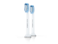 Philips Sonicare Sensitive HX6052 - Ekstra tandbørstehoved - til tandbørste (pakke med 2) - for Sonicare HX6711, HX6731, HX9332, HX9352 Sonicare HealthyWhite HX6711, HX6731
