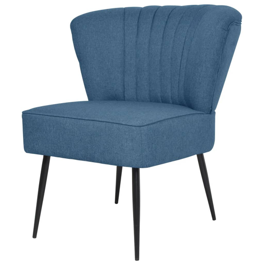 vidaXL cocktailstol stof blå