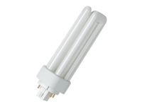OSRAM DULUX T/E PLUS - Ikke-integreret kompakt fluorescerende lyspære - form: T12 - GX24q-2 - 18 W - klasse G - varmt hvidt lys - 3000 K