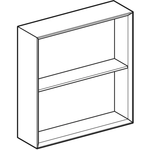 GEBERIT veggskap 450x132x467mm åpen høykompresjon tre-lags sponplate