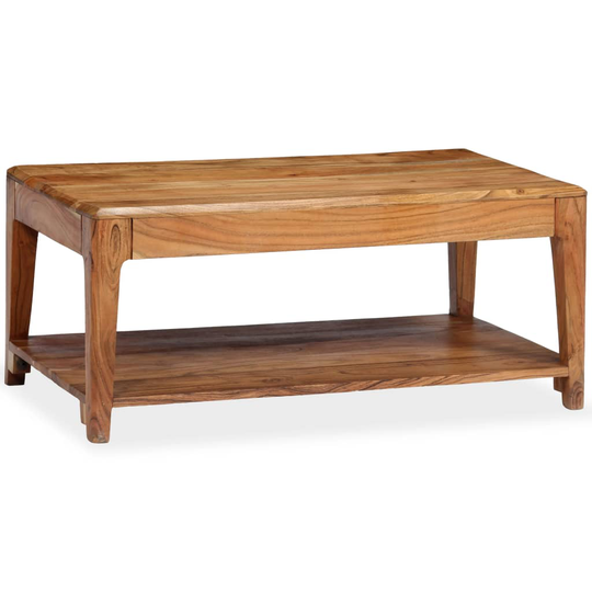 vidaXL sofabord massivt træ 88 x 50 x 38 cm