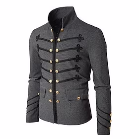 Prins Aristokrat Store størrelser Retro / vintage Kostymer i middelalderstil Vår Høst vinter Jakke Maskerade Herre Voksne Kostume Årgang Cosplay Queen's Platin