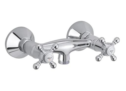 Damixa Tradition dusjarmatur, 3/4", u/Termostat, m/Rosetter, Krom