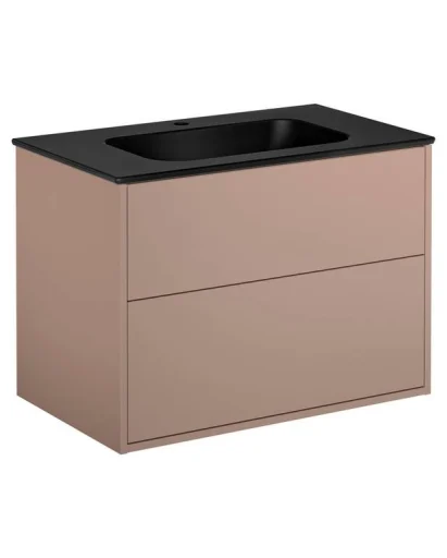 Gustavsberg Artic møbelpakke, 80x46,5 cm, rosa/sort