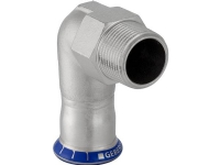 GEBERIT Overgangsbøjning rustfri 28 mm-1 muffe / nippel mapress