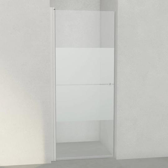 INR Iconic Nordic Rooms Dusjnisje Linc 2 Original Hvit Matt / 87,5cm Stripe Glass