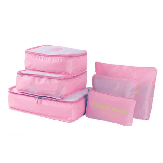 Organisationssæt til kufferter - Pink