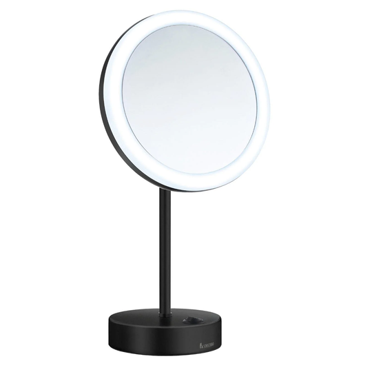 Smedbo Fk484 Sminkespeil 5x LED Svart