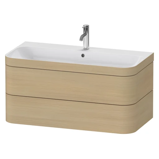Duravit Happy D.2 Plus C-bonded møbelpakke, 97,5 cm, middelhavseik