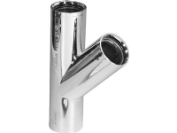 Purus grenrør 45 grader 32 mm indstik i krom PP