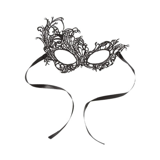 Maskerademaske i blonder - Svart