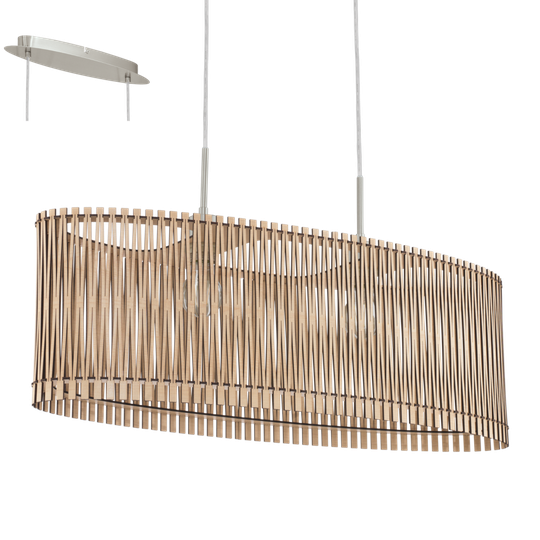 Sendero ceiling light oval 77,5cm (træ)