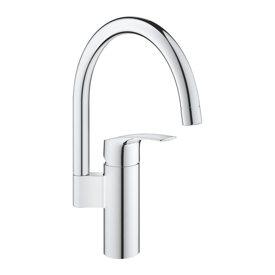 Grohe Eurosmart Kjøkkenarmatur Høy Tut Krom / Nei