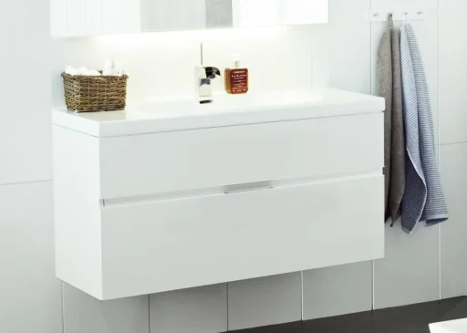 Svedbergs Forma Møbelpakke 100 x 45 cm m/Skuffer & integrert grep, hvit