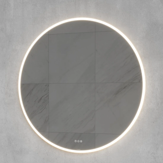 Vikingbad Oda Rundt Speil med LED Lys 110cm