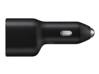 Samsung EP-L4020 - Bilstrømsadapter - 40 Watt - FC - 2 output-stikforbindelser (USB, 24 pin USB-C) - sort