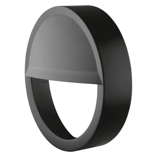 Vegg-/takarmatur Overflate Utendørs halvskjerm 250 (10W) sort