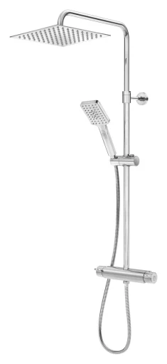 Gustavsberg Nordic³ Square Dusjsystem m/Termostat, Krom