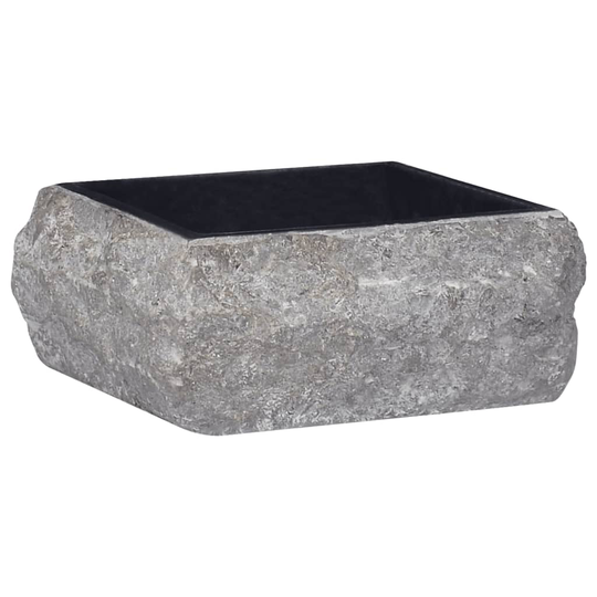 vidaXL håndvask 30x30x13 cm marmor sort