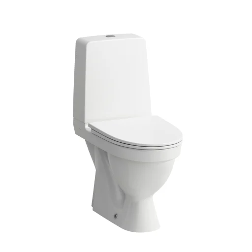 Laufen Kompas toalett m/skjult S-lås & fixing kit, hvit