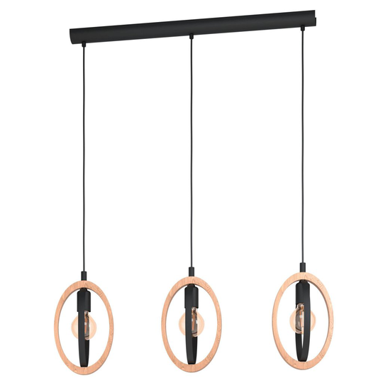 Basildon Taklampa 3L (Sort)