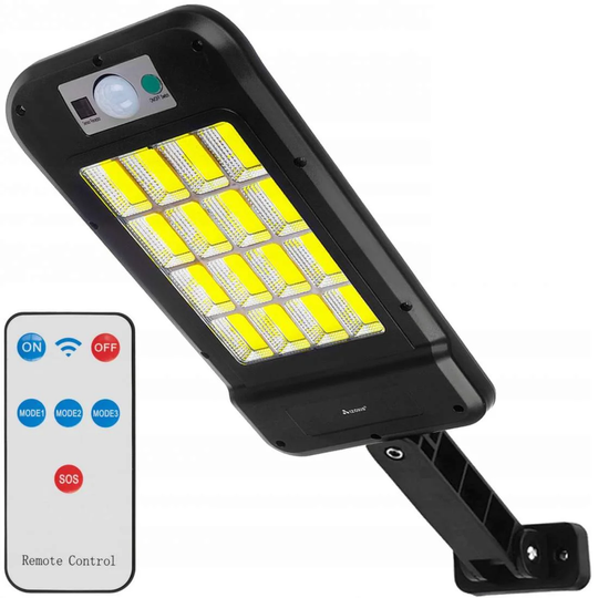 Udendørs lampe med solpanel og bevægelsessensor - 240 LED