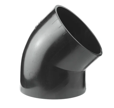 160 mm x 45 ° Bøy svart PEH Geberit