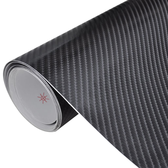 vidaXL bilfolier 2 stk. 100x150 cm 4D sort